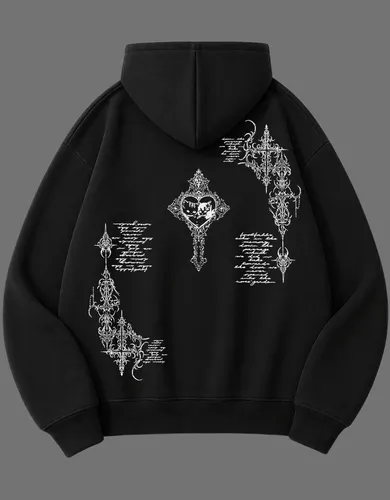 Moletom Com Zíper Cybersigilism Dark Y2k Grunge Alternativo