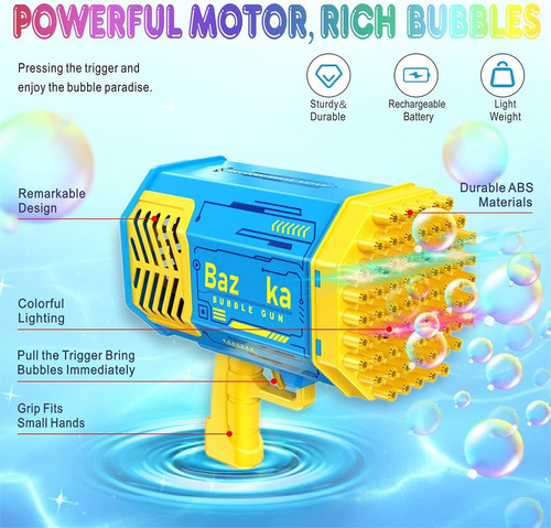 Yi Ametralladoras De Burbujas De Bazooka De 69 Agujeros Con