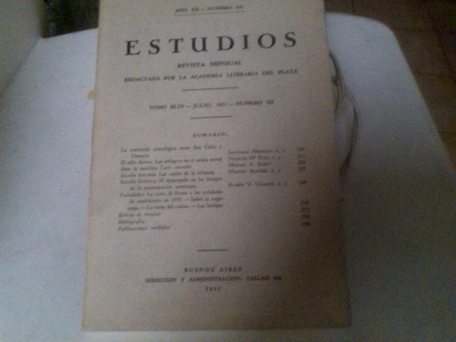 Estudios ..revista Mensual..1931