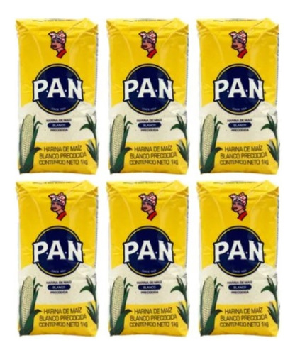 Harina Pan Blanca 1kg - 6 Unidades