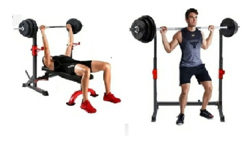 Imagen 5 de 10 de Rack Squat Premium Soporte Sentadilla Y Pecho Gym (nuevo)