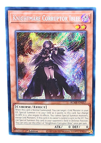 Knightmare Corruptor Iblee Yugioh! Inglés Secret Rare 