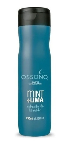 Shampoo Hombre Mint + Lima X 250ml. Cabellos Grasos Ossono