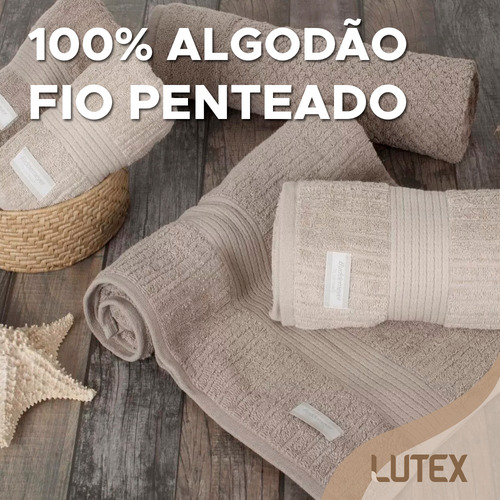 Imagem 4 de 7 de Jogo De Toalhas De Banho E Rosto Buddemeyer Fio Penteado 4pc