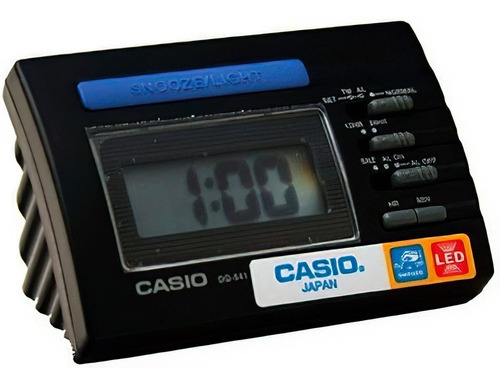 Reloj Despertador Digital Casio Negro Dq-541