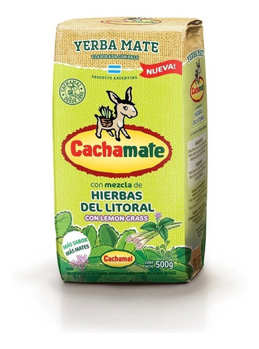 Yerba Cachamate Hierbas Litoral Lemongrass 500g Rinde +mates