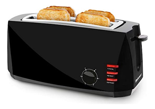 Elite Gourmet Ect-4829b Larga, 6 Configuraciones De Tostado 