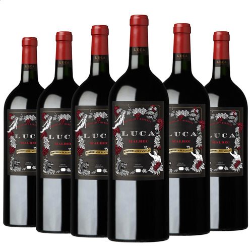 Vino Tinto Luca Historia De Familia Malbec Magnum Caja X6 