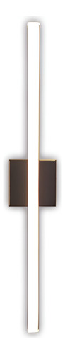Aplique Exterior Lineal 100 Cm Iluminación Led Enertech Negro / Luz Cálida