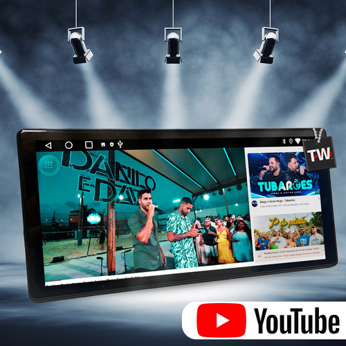 Kit Multimídia 4+64gb Wide 10.1 C180 15-19 4+64gb Android