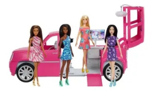 Carro Limusina Barbie Incluye 4 Muñecas Barbies +accesorios
