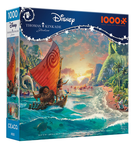 Rompecabezas Ceaco Thomas Kinkade Disney Dreams Moana 1000p