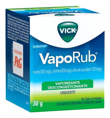 Descongestionante Vick Vaporub Pomada 30g