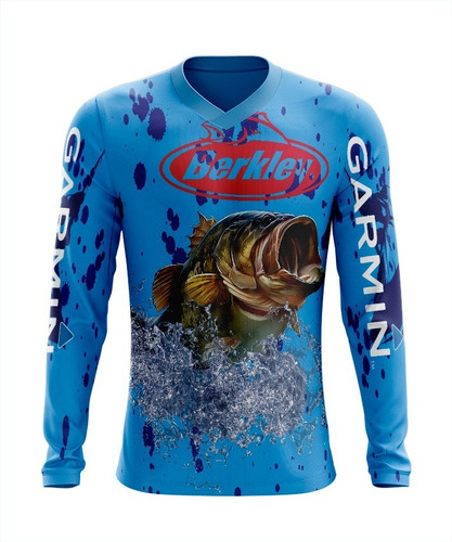 Jersey De Pesca Deportiva Manga Larga Aqua