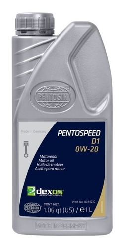 Aceite Motor Sintetico 0w-20 Pentospeed Dexos1 1 Lt Pentosin