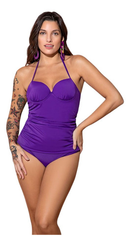 Malla Mujer Tankini Taza Soft Lisa Bianca Mare 24234