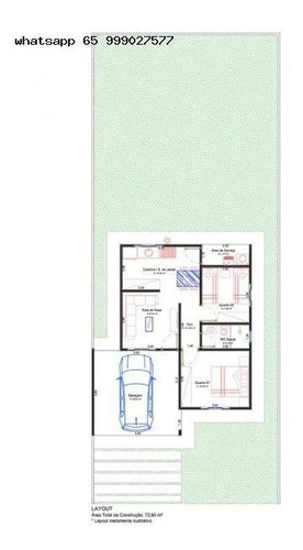 Imagem 5 de 5 de Casa Para Venda Em Várzea Grande, Passagem Da Conceição, 2 Dormitórios, 1 Banheiro, 2 Vagas - 138_1-1264994