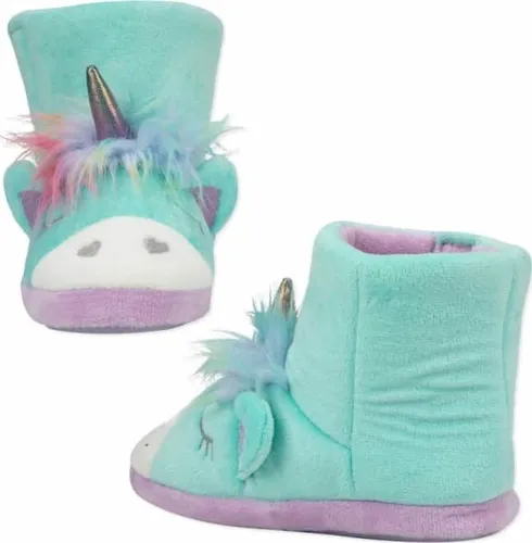 Pantuflas Ni a Vivis Shoes Kids Corn Unicornio Azul Calida