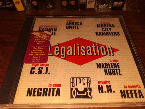 Legalisation Cd Aleman 1995 Africa Unite Negrita N.n. Neffa