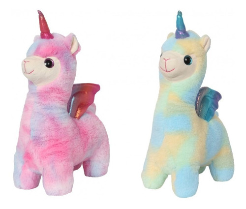 Llama De Peluche Unicornio De Peluche Con Alas Divino !!