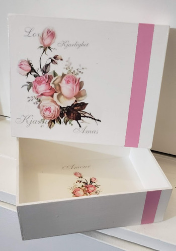 Cajitas De Fibrofácil Con Decoupage