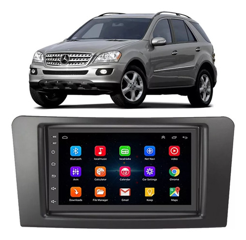 Kit Central Multimidia Android Mercedes Ml 2006 A 2010 Gps