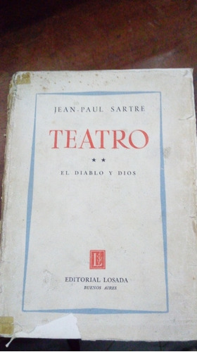 Libro Jean Paul Sartre Teatro El Diablo Y Dios