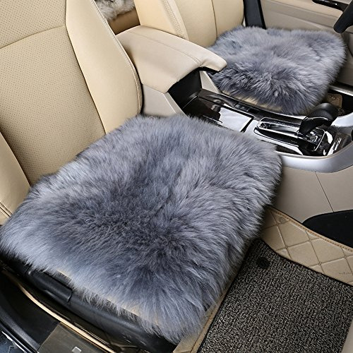 Wingoffly 2 Pack 17.7x17.7 Luxurious Faux Sheepskin Long