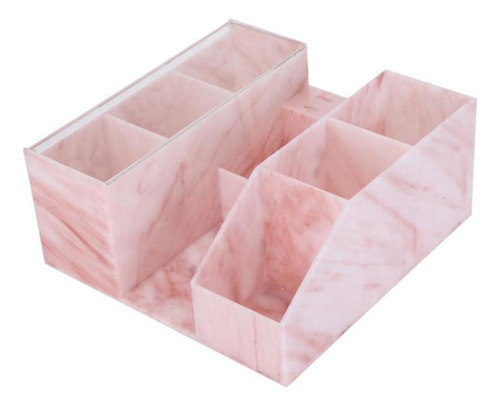 Caja De Almacenamiento De Pestañas Contenedor Mármol Rosa