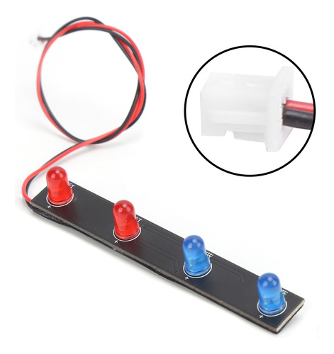 Luz De Techo Para Coche Rc Escala 1/12 Cabeza De Barra Led R