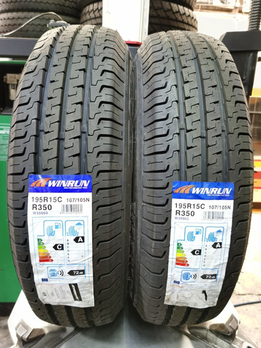 Paquete De 2 Llantas 195r15 Winrun R350 8c Carga 107/105n