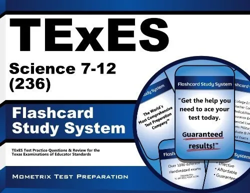 Book : Texes Science 7-12 (236) Flashcard Study System Texe