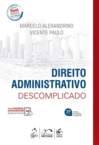 Direito Administrativo Descomplicado, de Alexandrino, Marcelo. Editora Forense Ltda., capa mole em português, 2022