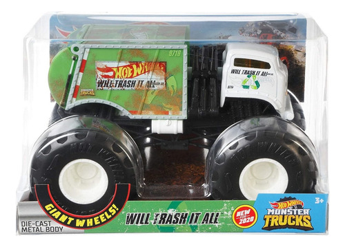 Hot Wheels, caminhão de lixo 1:24
