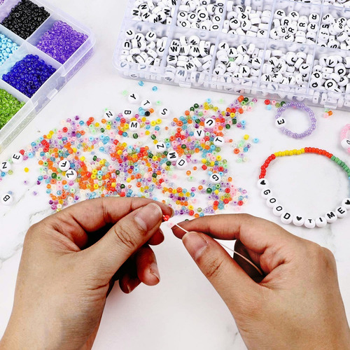 Kits Para Hacer Pulseras De Collar De Bricolaje 6000 Pcs