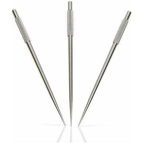 3 Pack Stainless Steel Metal Toothpicks - Reusable Tooth