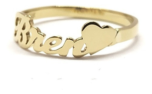Imagen 1 de 6 de Anillo + Dije Con Nombre De Oro Macizo 10k