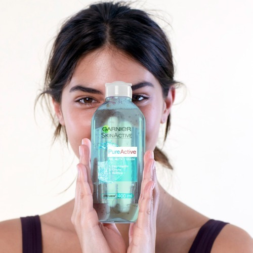 Imagen 5 de 7 de Agua Micelar Garnier Pure Active 400 Ml