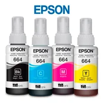 Comprar Kit 4 Tintas Epson T664 Original Sistema Continuo L395 L575