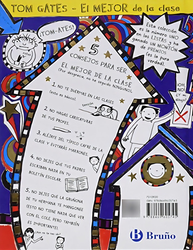Tom Gates: Planes GENIALES (o no) (Castellano - A PARTIR DE 10 AÑOS - PERSONAJES Y SERIES - Tom Gates), de Pichon, Liz. Editorial BRUÑO, tapa pasta dura, edición edicion en español, 2016