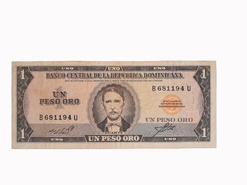 Billete Antiguo 1 Peso Oro De 1964  Pick - 99