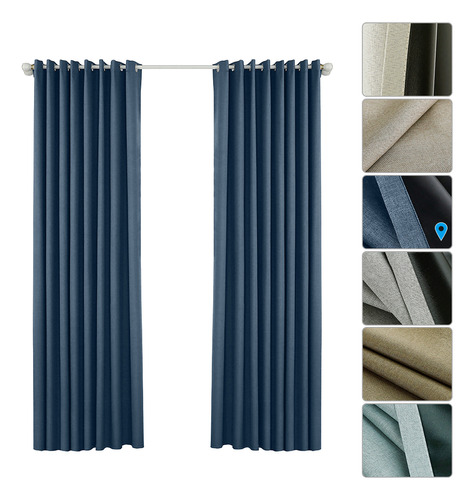 Juego De Cortinas Para Habitación, Cortinas De Dormitorio Co