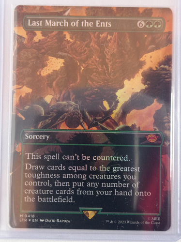 Carta Magic Last March Of The Ents (foil) [middle Earth] Mtg