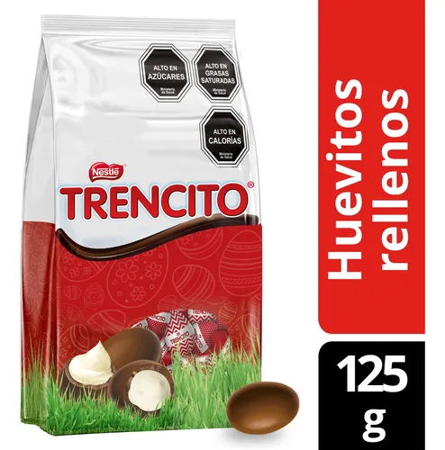 Huevitos De Pascua Trencito Relleno Con Chocolate Blanco