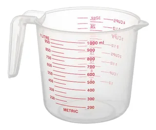 Taza Medidora Chef Pastelera Postres Cocina 1l Líquidos