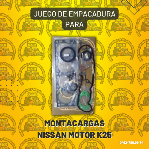 Juego De Empacadura Para Montacargas Nissan Motor K25
