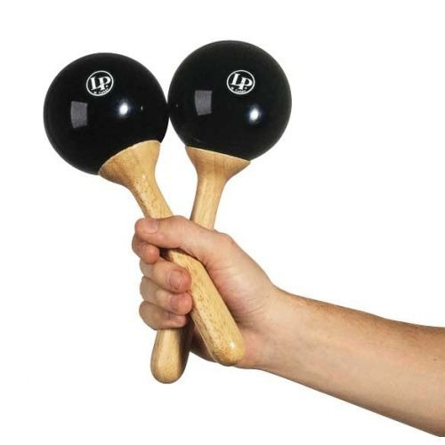 Maracas Lp Pro Fibra De Vidrio Negras Lp389 Envio Gratis