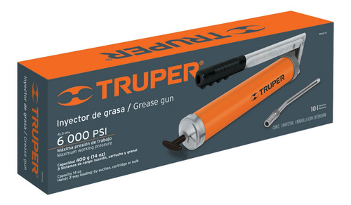 Inyector De Grasa 14oz 6000psi Extension Truper