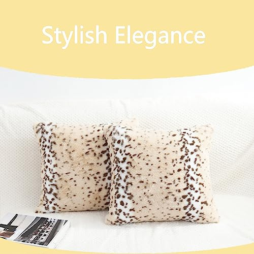 Fundas De Almohada De Felpa Suave Con Estampado Animal