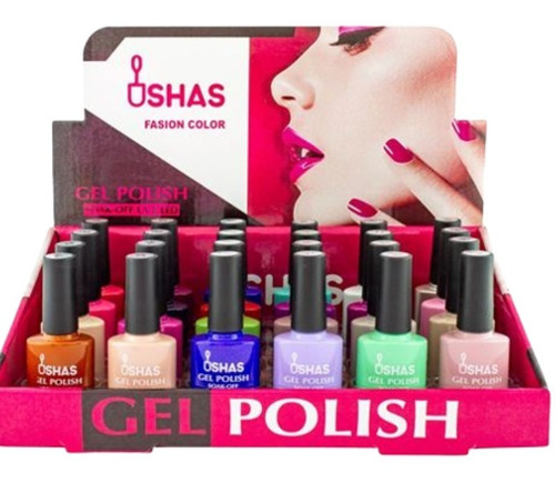 Imagen 3 de 6 de Esmalte Semipermanentes Ushas X Caja De 24 Unidades